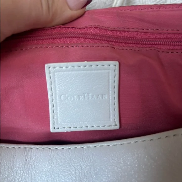 Y2K East West Leather Vintage Shoulder Bag with Buckle Silver Hardware - Picture 12 of 12